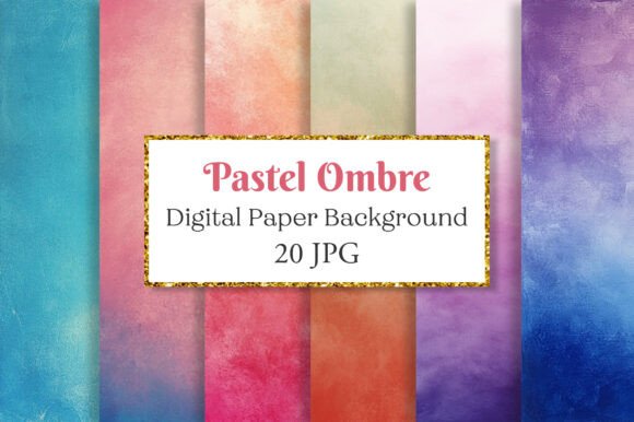 Download Pastel Ombre Scrapbook Background Papers - Background Collection