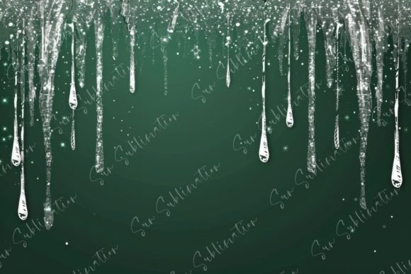Download Green Background with Silver Glitter - Background Collection