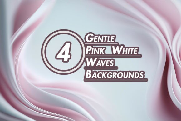 Download Gentle Pink White Waves Backgrounds - Background Collection