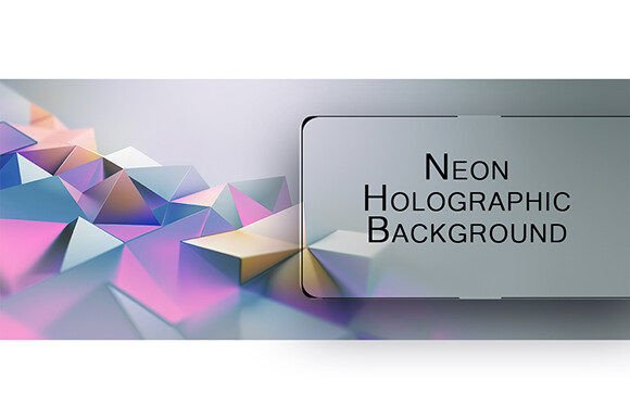 Download Neon Holographic Background - Background Collection