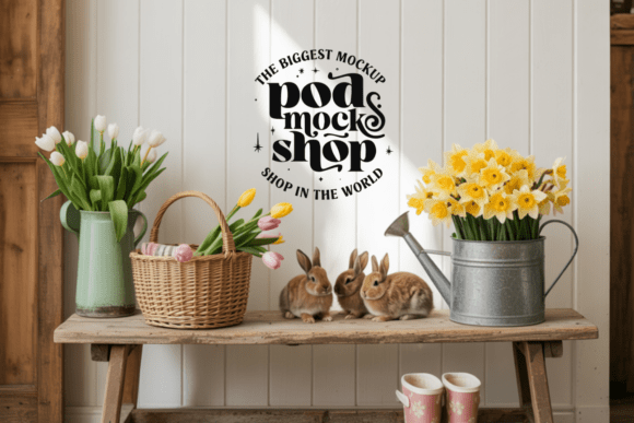 Download Boho Easter Background Mockup - Background Collection