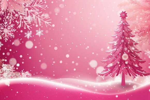 Download Pink Christmas Glitter Background - Background Collection