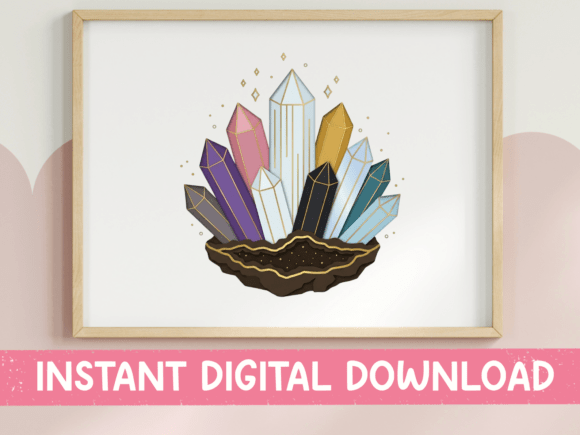 Download Crystal Cluster Geode Gemstone Design - Gemstone design Collection