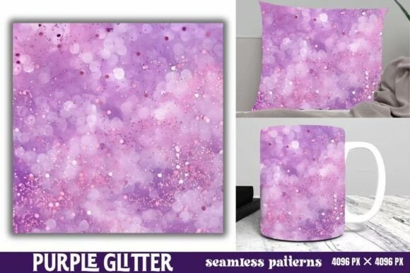 Download Purple Glitter Background Digital Paper - Background Collection