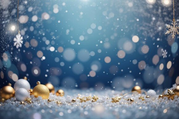 Download Blue Christmas Glitter Background - Background Collection