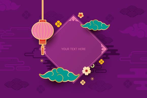 Download Chinese New Year Decorative Background - Background Collection