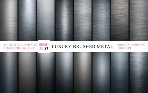 Download Luxury Brushed Metal Background Bundle - Background Collection
