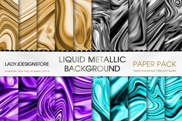 Download Liquid Metallic Background - Background Collection