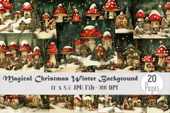 Download Magical Christmas Winter Background - Background Collection