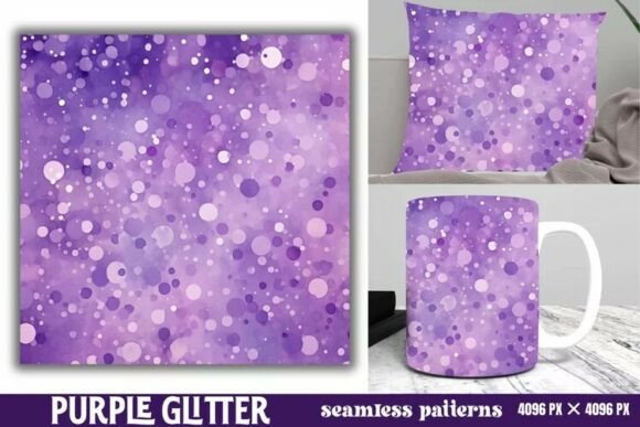 Download Purple Glitter Background Digital Paper - Background Collection