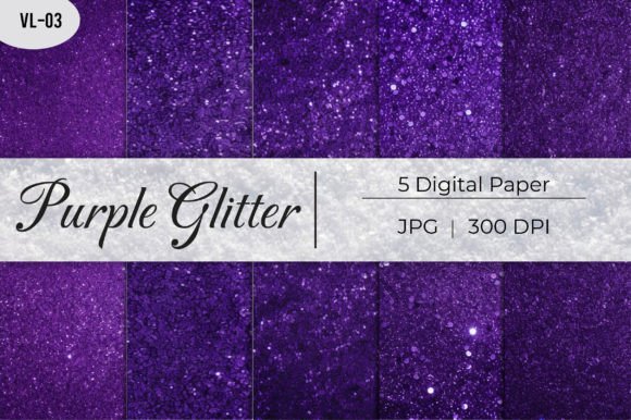 Download Purple Glitter Paper Backgrounds - Background Collection
