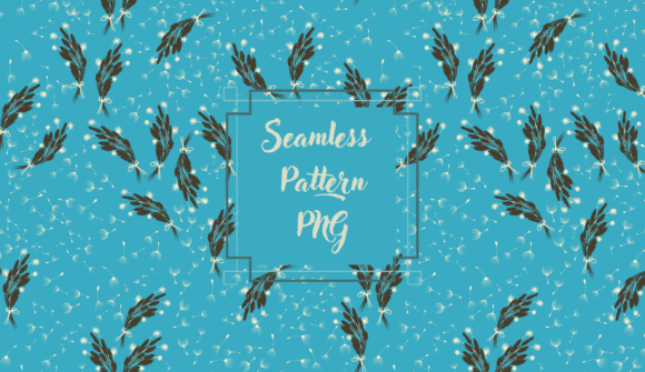 Download Floral Pattern on a Blue Background - Background Collection