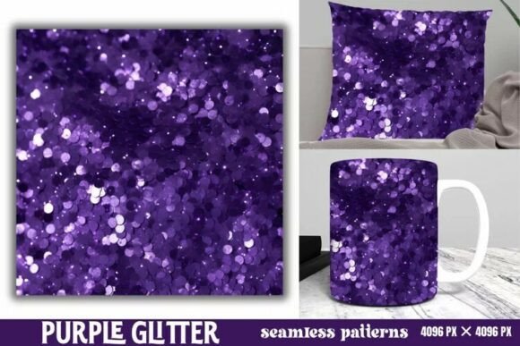 Download Purple Glitter Background Digital Paper - Background Collection