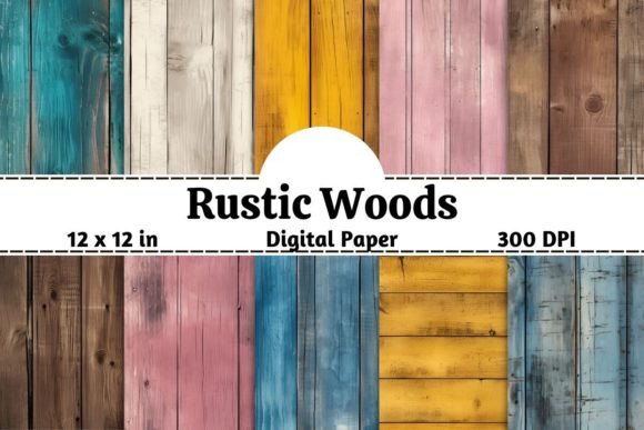 Download Rustic Wood Background Digital Paper - Background Collection