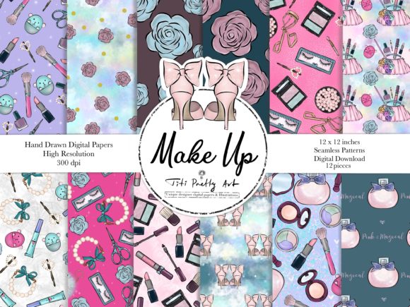 Download Makeup Digital Paper, Fashion Background - Background Collection