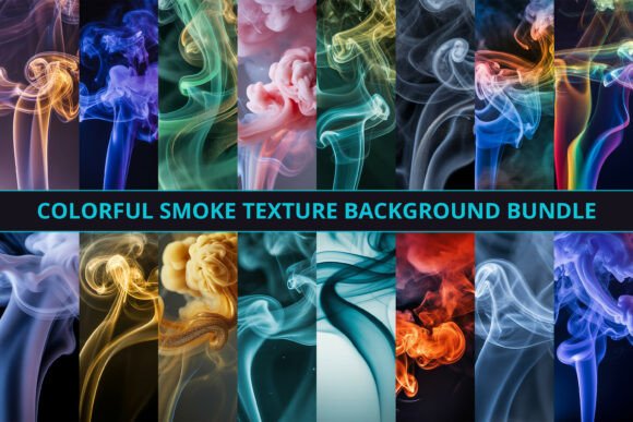 Download Colorful Smoke Texture Background Bundle - Background Collection