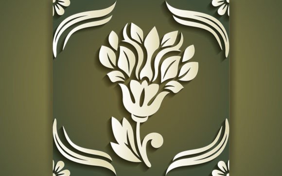 Download Paper Cut Floral Decorative Background - Background Collection