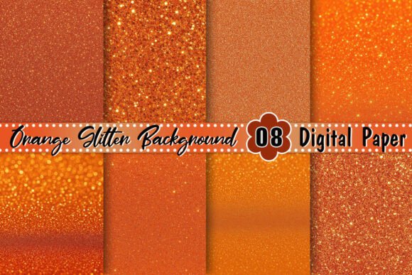 Download Orange Glitter Background - Background Collection