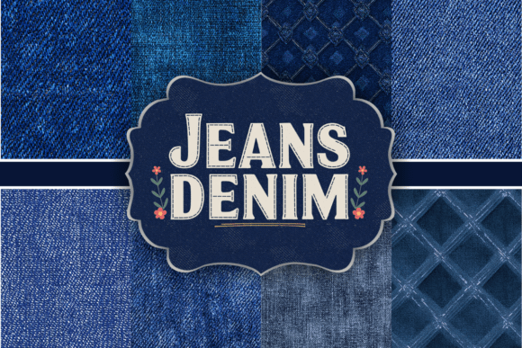 Download Royal Blue Jeans Denim Fabric Texture Background - Background Collection