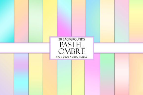 Download Pastel Ombre Scrapbook Background Papers - Background Collection
