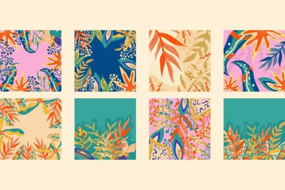 Download Abstract Aesthetic Background Set Jungle - Background Collection