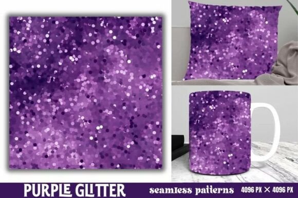 Download Purple Glitter Background Digital Paper - Background Collection