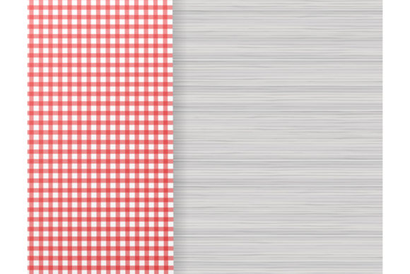 Download Red Corner Tablecloth on White Wood Tabl - Tablecloth Collection