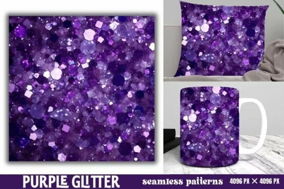 Download Purple Glitter Background Digital Paper - Background Collection