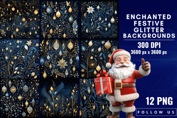 Download Enchanted Festive Glitter Backgrounds - Background Collection
