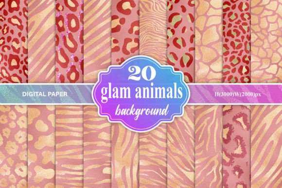 Download Glitter Animals Skin Background - Background Collection