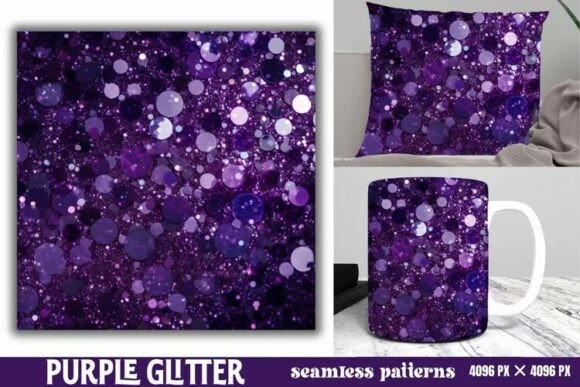 Download Purple Glitter Background Digital Paper - Background Collection