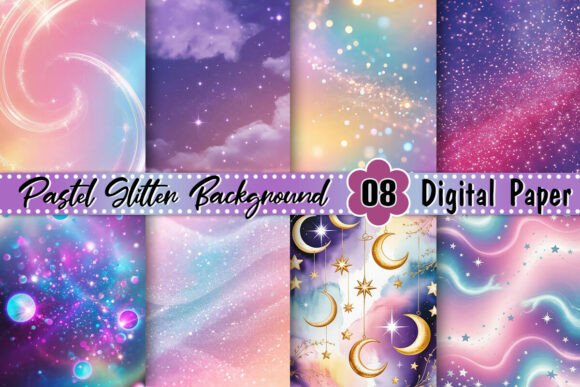 Download Pastel Pink Purple Glitter Background - Background Collection