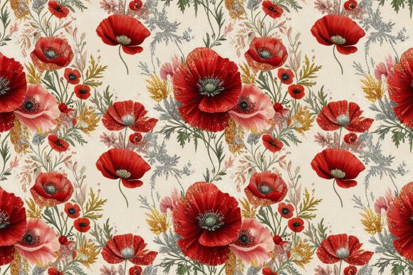 Download Red Glitter Seamless Pattern Background - Background Collection