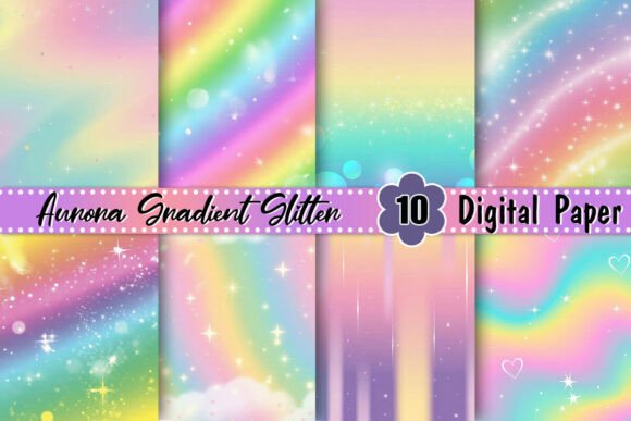 Download Aurora Gradient Glitter Background - Background Collection