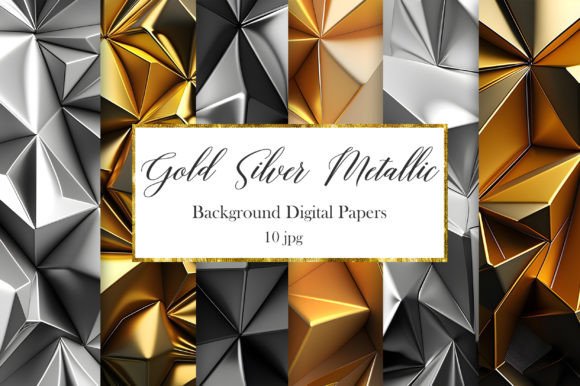 Download Gold Silver Metallic Background - Background Collection