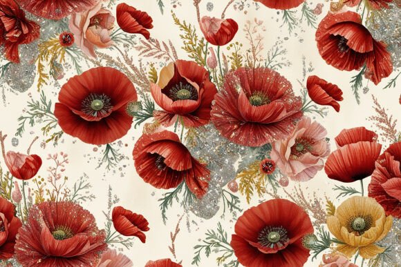 Download Red Glitter Seamless Pattern Background - Background Collection