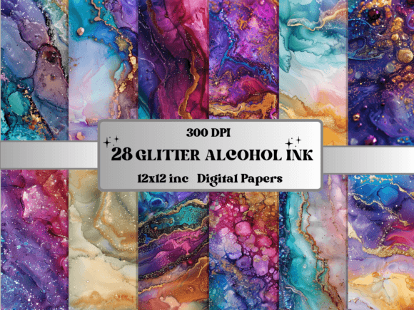 Download Glitter Alcohol Ink Background Paper - Background Collection