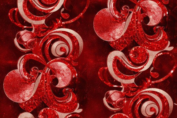 Download Red Glitter Seamless Pattern Background - Background Collection