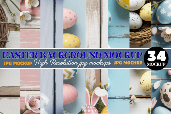 Download Easter Background Mockup Bundle - Background Collection