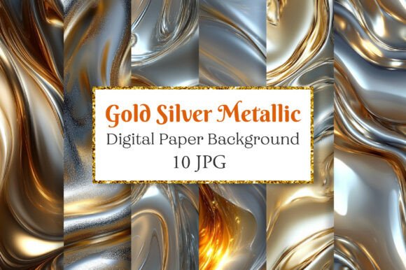 Download Gold Silver Metallic Background - Background Collection