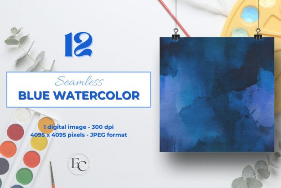 Download Storm Indigo Watercolor Background - Background Collection