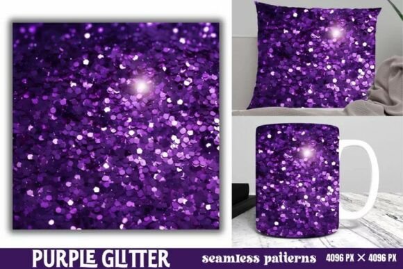 Download Purple Glitter Background Digital Paper - Background Collection